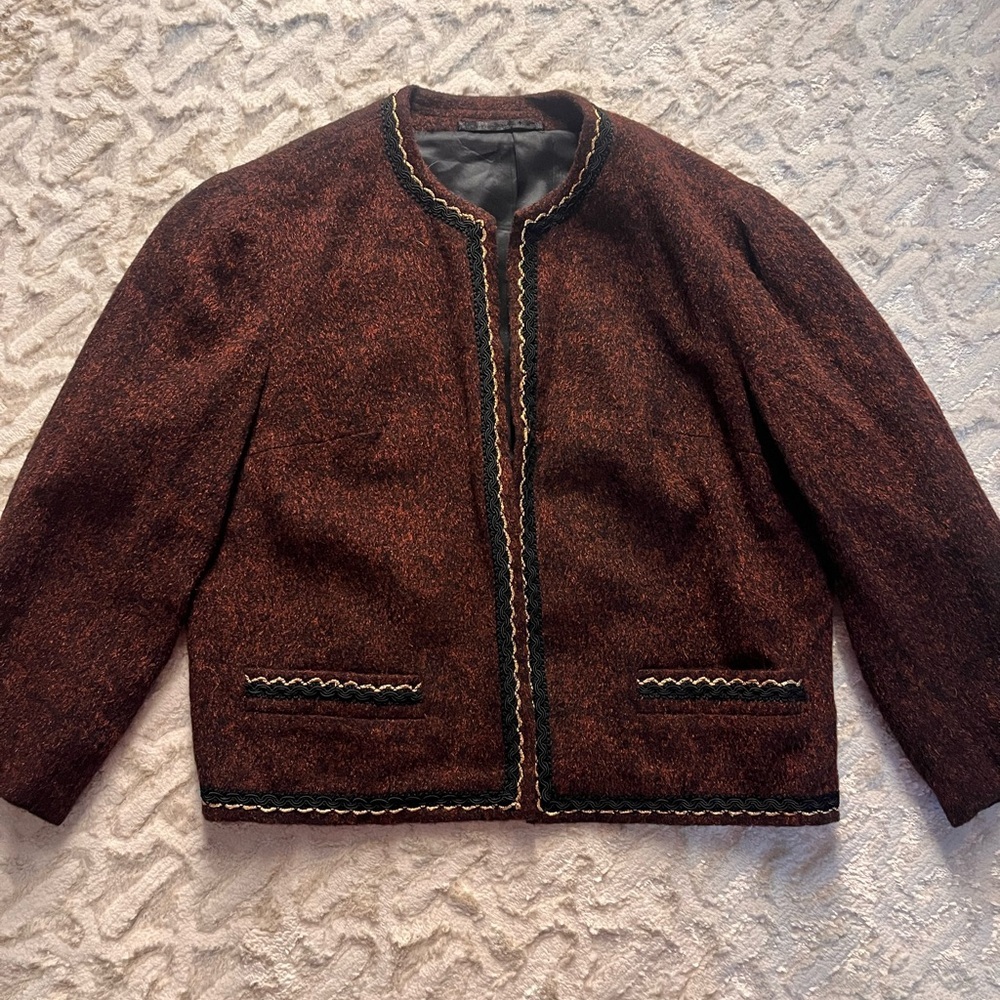 Vintage lyons Elegant Brown Women's Jacket